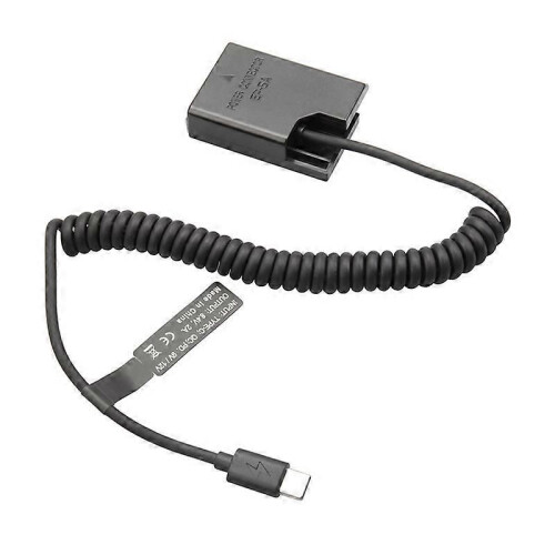 EL14 Dummy Coupler Battery Type-C Spring Cable compatible for D3100 D3500