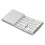 Foldable , USB Rechargeable Wireless Keyboard for IOS, Android, Windows PC Laptop Smartphone-Silver 1
