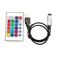 Ελεγκτής RGB DC5V USB 5V 24 πλήκτρα RF τηλεχειριστήριο ασύρματο
