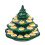 Deviled Egg Christmas Tree, Ceramic Christmas Tree Deviled Egg Platter, Reusable Holiday Deviled Oval Tray with Lid 1