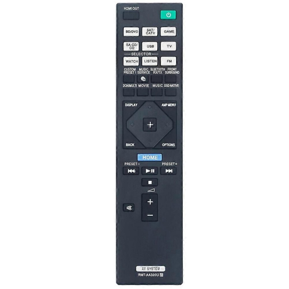 Rmt-Aa320u Rmtaa320u Replacement Remote Control Compatible For Sony Av Receiver Str-Za810es Str-Dn1080 Strza810es Strdn1080 9409192044792