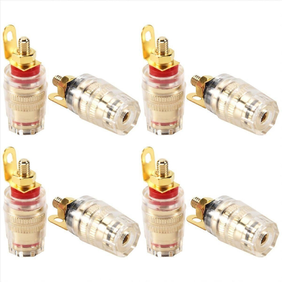 8Pcs 4Mm Amplifier Speaker Terminal Binding Post Banana Plug Jack 9409192045812
