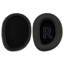 1Pair Memory Foam Soft Ear Pad Ear Cushions Cover For-Black