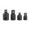 4Pcs Drive Socket Adapter Converter Tool Black 1