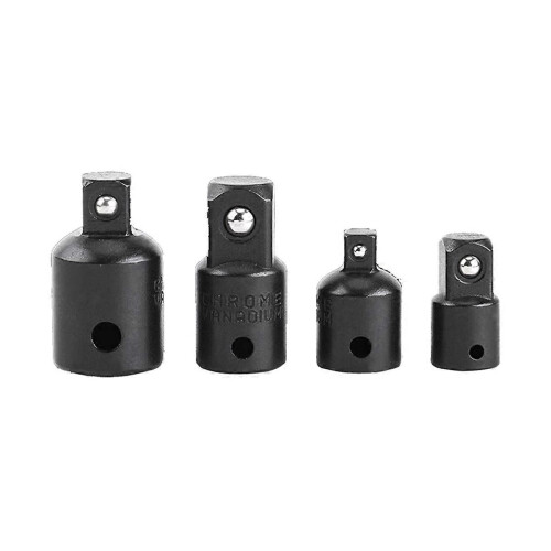 4Pcs Drive Socket Adapter Converter Tool Black