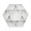 Wooden Holiday Hexagonal Star Tray, Fruit Plate Storage Box, White 1