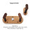 Humidity Measuring Guitar Hanger, Guitar Hook, Wall Mount, Non-Slip Display Stand, Split Bracket, Accessories 7