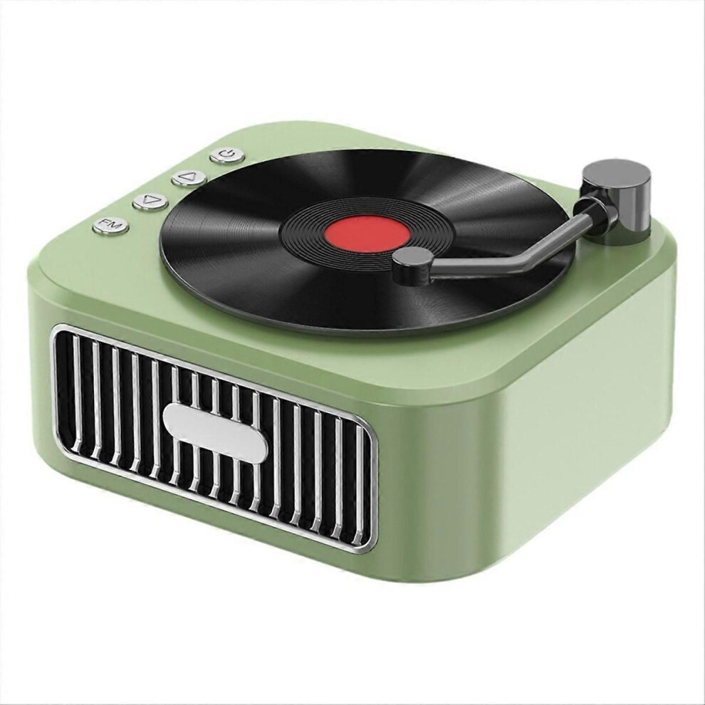 Bluetooth 5.3 Speaker 18Th Century Phonograph Style Speaker Green 9409192046055