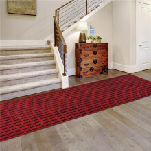 (Black Red, 19.7inch*106.3inch/50cm*270cm) 1 roll of non-slip Mat mats, long running corridor Mat, indoor/outdoor long-distance