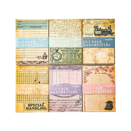 30 Blatt Retro-Leichtpapier, Retro-Themen,-Grün 1