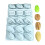 Silicone Nut Cake Molds Perfect For Mousse-6 pecans in a row 7