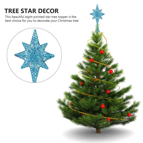 Christmas Star Tree Topper Blue 1 Piece 2