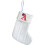 White Knitted Monogram Christmas Stocking 7.8 in 4
