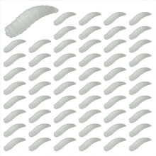 50 esche da pesca bigattini grub molli da 1,6 cm