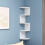 3-Tier Corner Bookshelf White 3