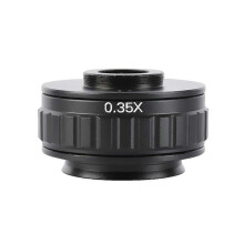 Adaptadores de montura C Lente 0.35X CCD compatible con cámara de microscopio estereoscópico trinocular