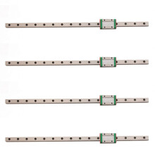 4Pcs 9mm Linear Guide Miniature Rail MGN9 400mm Linear Rail and 4 Pcs MGN9H Miniature Rail Slider
