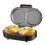 Double Mini Omelet Maker Round Non-Stick Grids Makes 2 Individual Breakfast Chaffles & Hamburger EU Plug 1