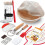 Complete Sourdough Starter Kit with Banneton Bread Proofing Basket and Glass Jar compatible for Bread Making 1