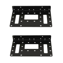 Hard Disk Mounting Bracket Hard Drive Bracket for 2.5in/3.5in SAS/SATA HDD SSD DIY Storage Metal Hollowout Rack Shelf