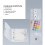 Binder Pockets,3-Hole Refillable Notebook Accessories Set, Transparent PVC Loose-Leaf Notebook, (White) 9