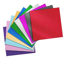 Glitter compatibel met 12x12 inch glinsterende vinyl permanente vellen, bundel van 10 stuks glitter