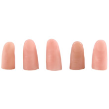 5Pcs /Set Simulation Finger Sleeve Fake Thumb Tip Finger Magic Prank Trick Prop Toys Finger Trick Pr