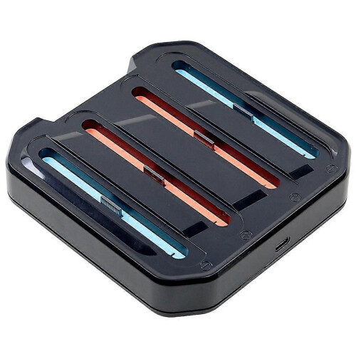 compatible for Ns Switch 2 Left and Right Controllers 4-in-1 Charging Dock with Charging Warning Light Overcharge Protection