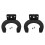 2 pezzi Supporto universale a gancio per microfono wireless, supporto da parete con clip e morsetto. 1