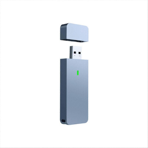 M.2 NVMe 2230 2242 SSD Enclosure USB Adapter Silver Grey