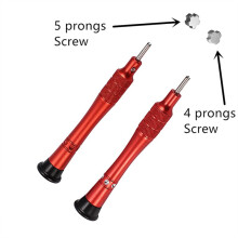 2Pcs 404 Steel RM Watch Screwdriver Repair Tools Four-Star & Five-Star 2.75mm for RICHARD MILE Disassembly Bezel Strap