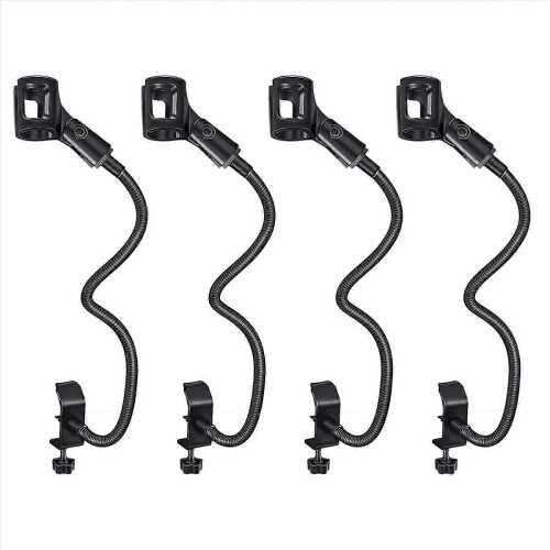 Microphone Stand Flexible Gooseneck Desk Clamp Holder