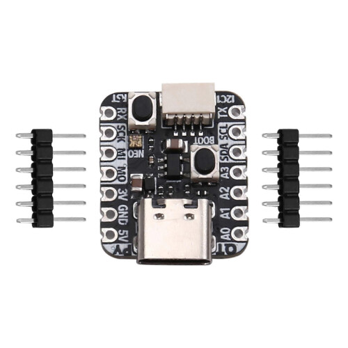 4900 QT Py RP2040 Microcontroller USB Type C Compact Microcontroller Ideal compatible for DIY Electronics and Robotics Projects