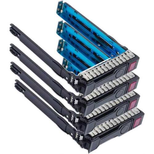 Δίσκος μονάδων δίσκου SAS SATA SFF SAS 2,5 ιντσών (4 τεμάχια) - Συμβατός με αλουμίνιο για
