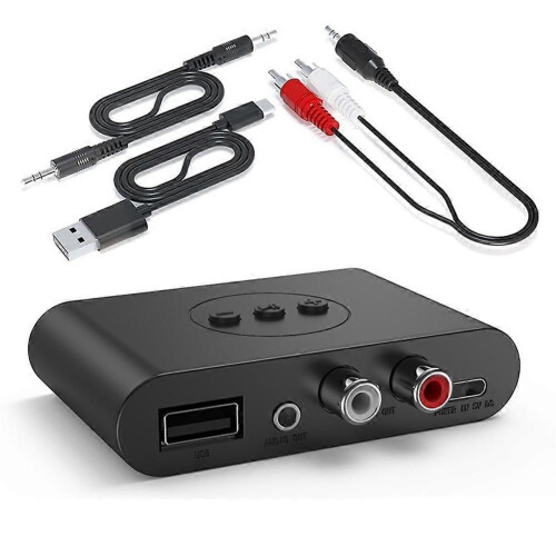 Δέκτης ήχου Bluetooth 5.3 NFC USB U Disk RCA 3.5mm AUX USB Stereo Music Wireless Adapter σ