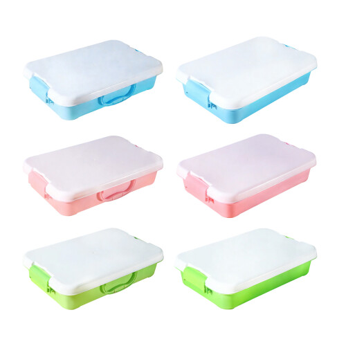 Stackable Sand Tray Sensory Bin Sand Toy-Pink Has a handle 1