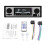 Autoradio retrò 1 DIN con Bluetooth, tipo ISO-5513 1