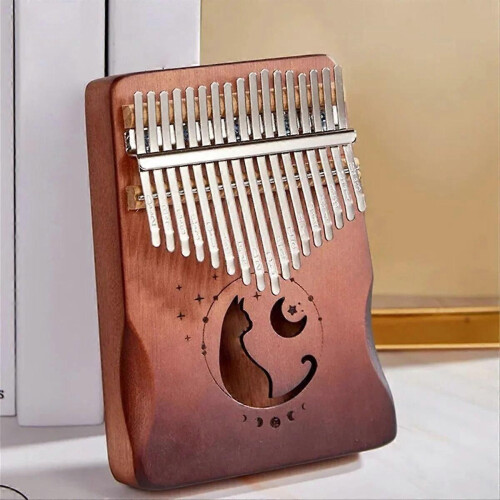 17Keys Kalimba Πληκτρολόγιο για μουσικό όργανο με επένδυση ξύλου για πιάνο αντίχειρα