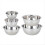 Stainless Steel Mixing Bowl Set 5 Size Space Saving Nesting Bowls Set 1