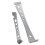 2pcs Stainless Steel Pry Bar Scraper Set Flat Pry Bar Mini Crowbar with Multiple Functions 1