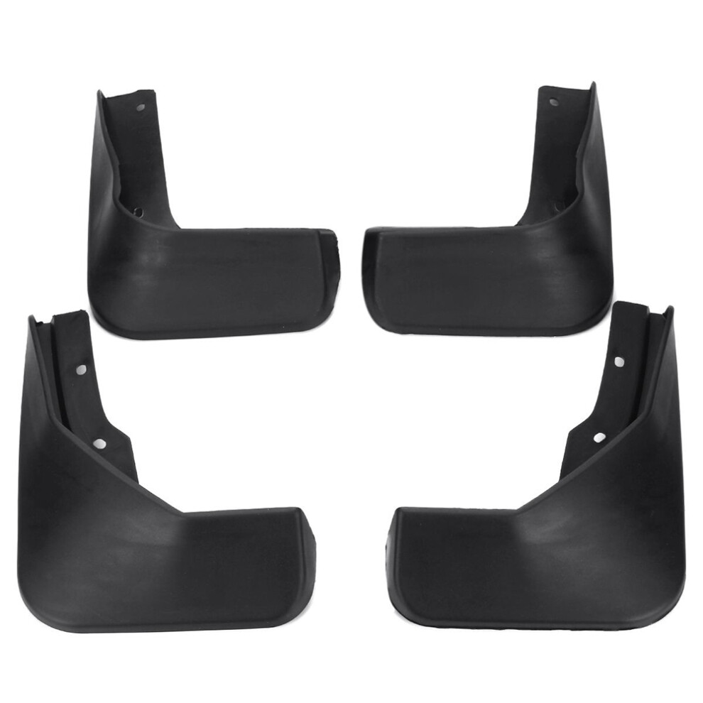 Car Front Rear Mud Flaps Mudguards Guards Mudflaps For For 4Dr Sedan 2015 2016 2017 Black 6031250393257