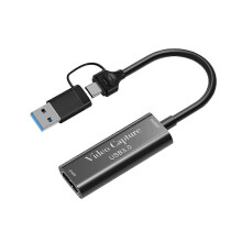 Κάρτα λήψης βίντεο USB3.0 συμβατή με 4K για ζωντανή μετάδοση Gaming Streaming
