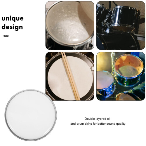 Drum Practice Pad with Replaceable Durable Skin, Enhanced Rebound Control and Realistic Feel for Beginners 1