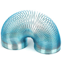 Loopveerspeelgoed, metalen veerspeelgoed, geschikt voor feestjes en stressverlichting, blauw