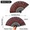2 Pack Elegant Folding Hand Fan With Artistic Lace Detailing 3