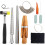 Ring Sizer Measuring Tool Set, 12 Pcs Ring Mandrel, Ring Sizer, Rubber Hammer, Plastic Ring Sizer Gauge, Wood Ring Clamp 1