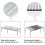 2X Expandable Kitchen Counter Shelf Organizer , Shelf with Retractable , Multi-Purpose Spice Rack Plastic White 5