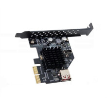 Scheda di espansione frontale USB 3.1 TYPE-E PCIe X2 a TYPE-C Scheda frontale Chip ASM3142 USB3.1 Front