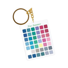 Porte-clés d'analyse des couleurs adapté aux voyages, avec