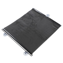 Černá PVC zatemňovací závěs s přísavkami 125x50cm